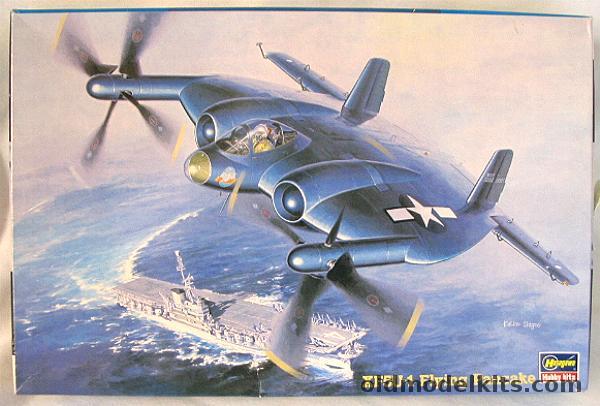 Hasegawa 1/72 XF5U-1 Flying Pancake - (XF5U1), SP63 plastic model kit